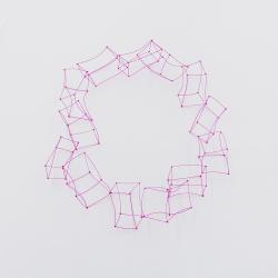 Cube Necklace_Pink by Floor Mommersteeg