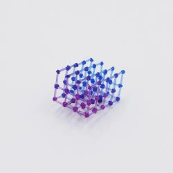 Cube Pin_Blue Purple by Floor Mommersteeg