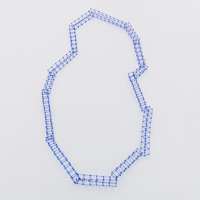 Necklace Color_Blue by Floor Mommersteeg