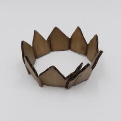 Cardboard Crown (silver) by David Bielander